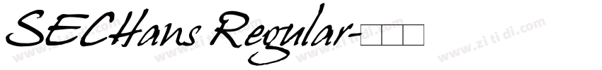 SECHans Regular字体转换